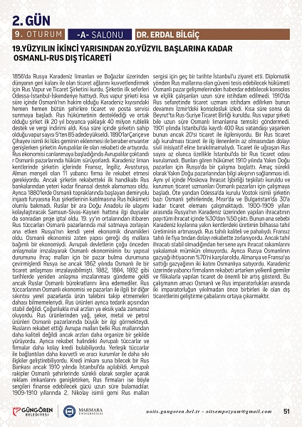 Dr. Öğr. Üyesi Erdal Bilgiç ''Uluslararası Osmanlık İktisat Tarihi'' Sempozyumuna katıldı. İstanbul Topkapı Üniversitesi
